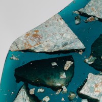   - Reconciled Fragments - Table d'appoint "Dark Blue"